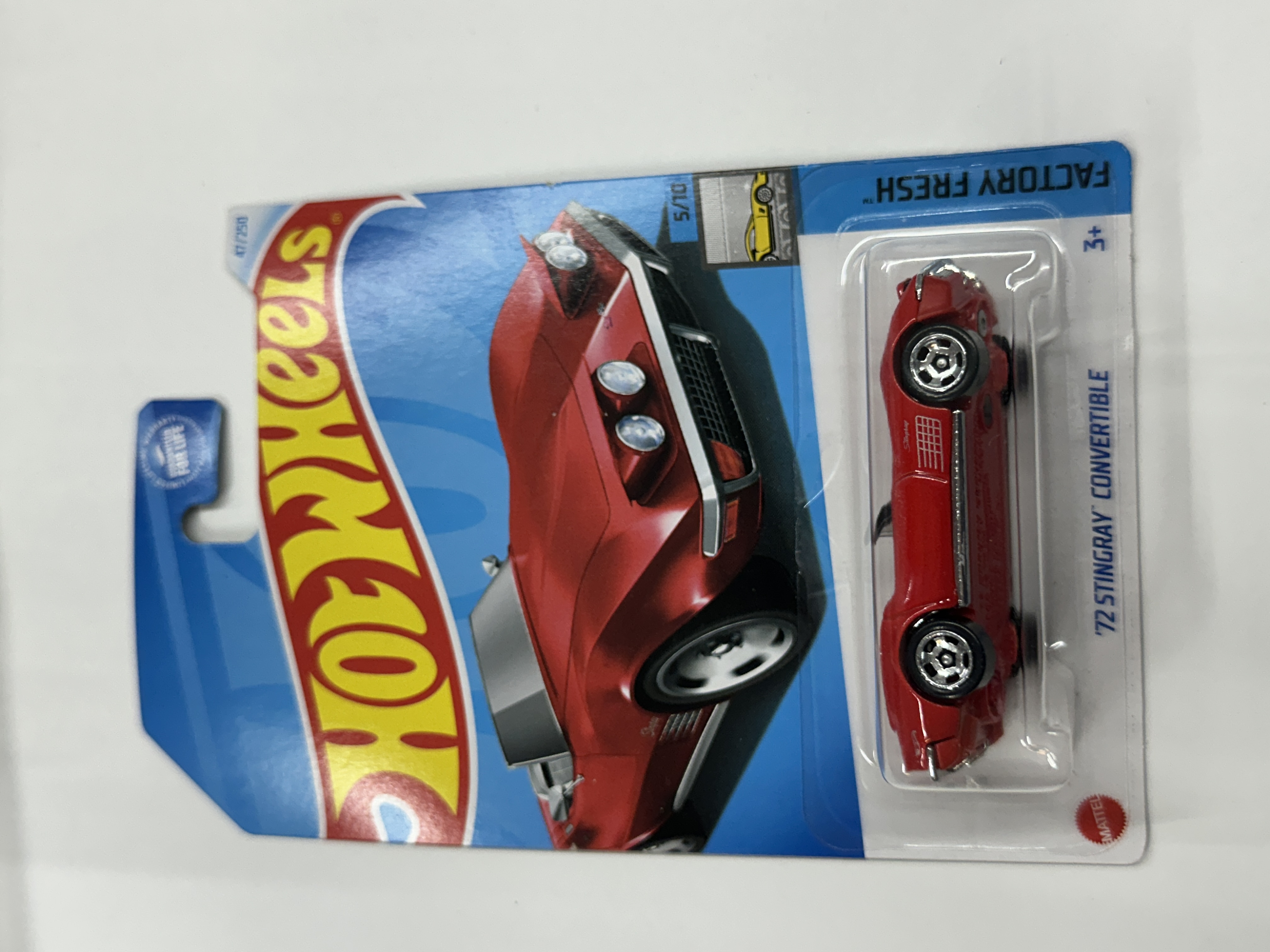 Hot Wheels 72 Stingray Convertible — Factory Fresh