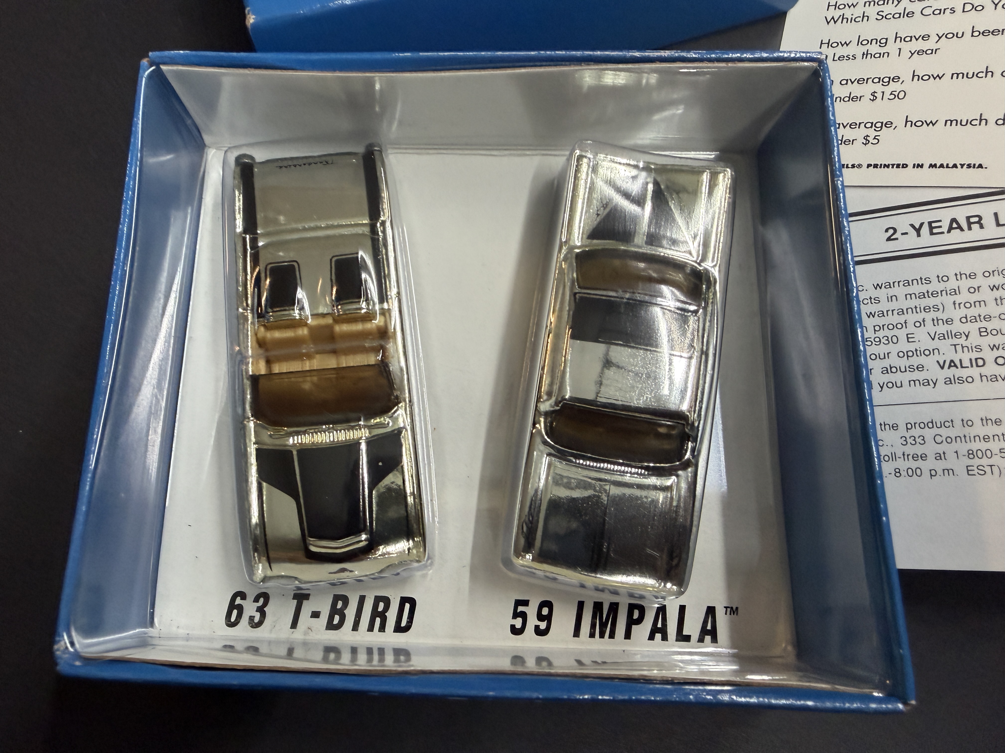 Hot Wheels Premium '63 T-Bird & '59 Impala — K-B Toys Special Edition Series 2