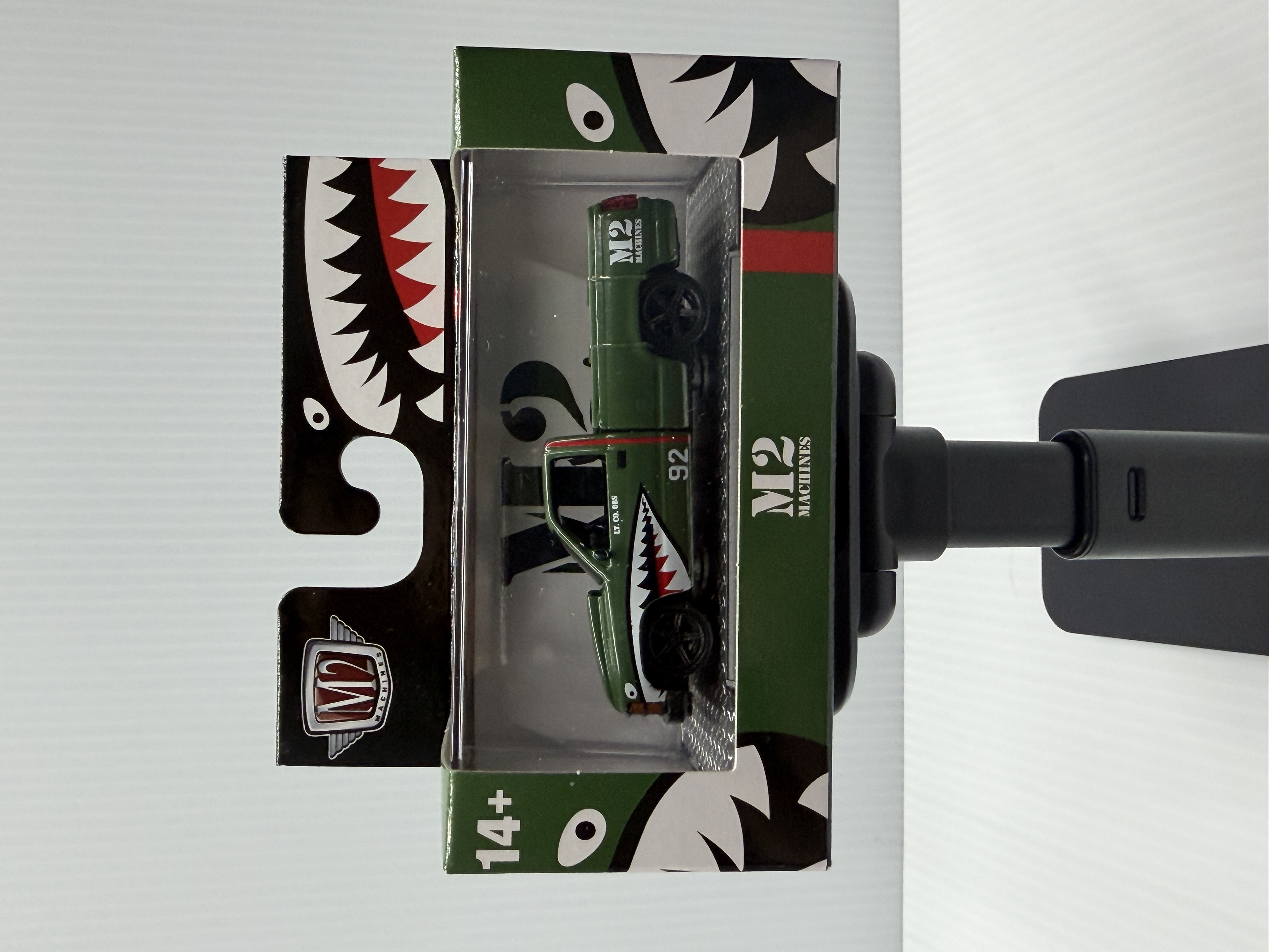 M2 Machines 1992 Chevrolet C1500 SS 454 — Military green / shark-mouth livery