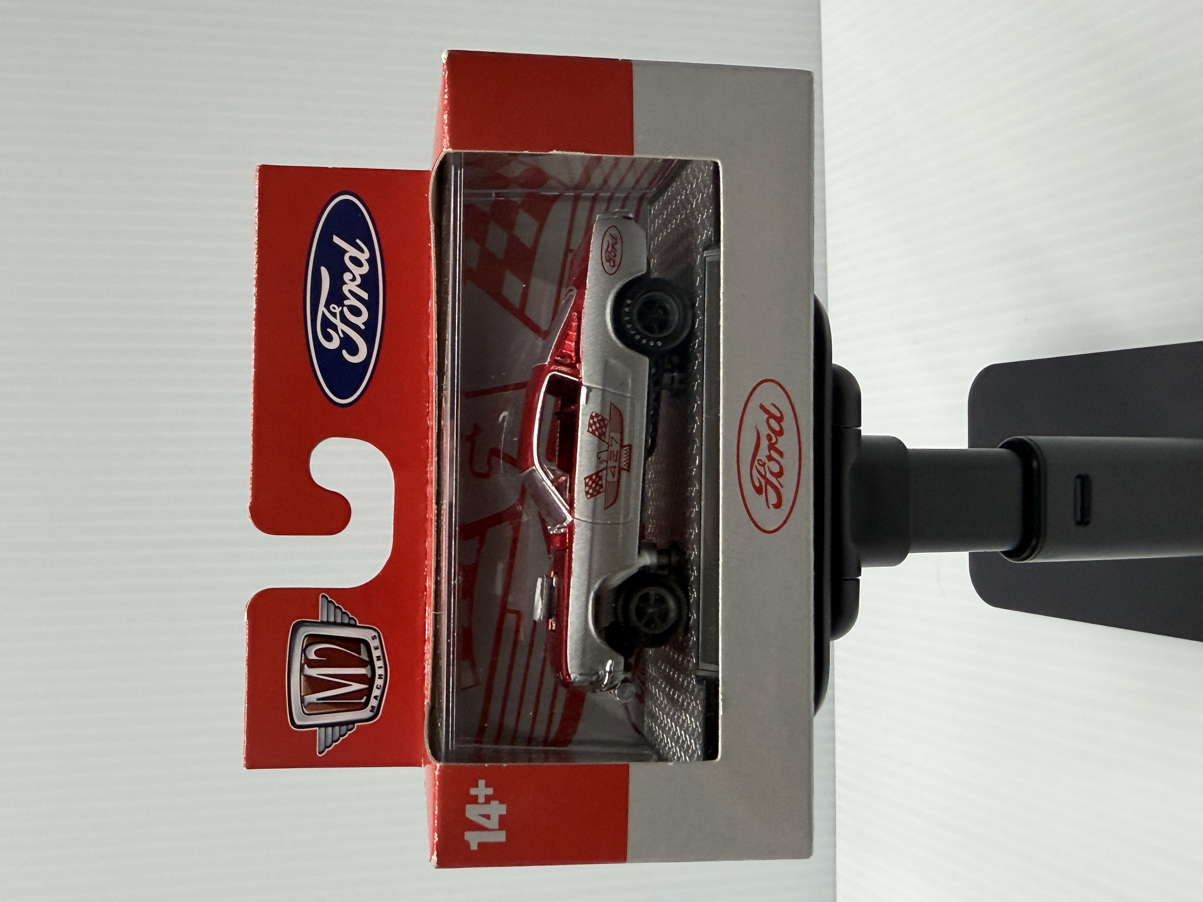 M2 Machines 1966 Ford Mustang Gasser — Red/silver