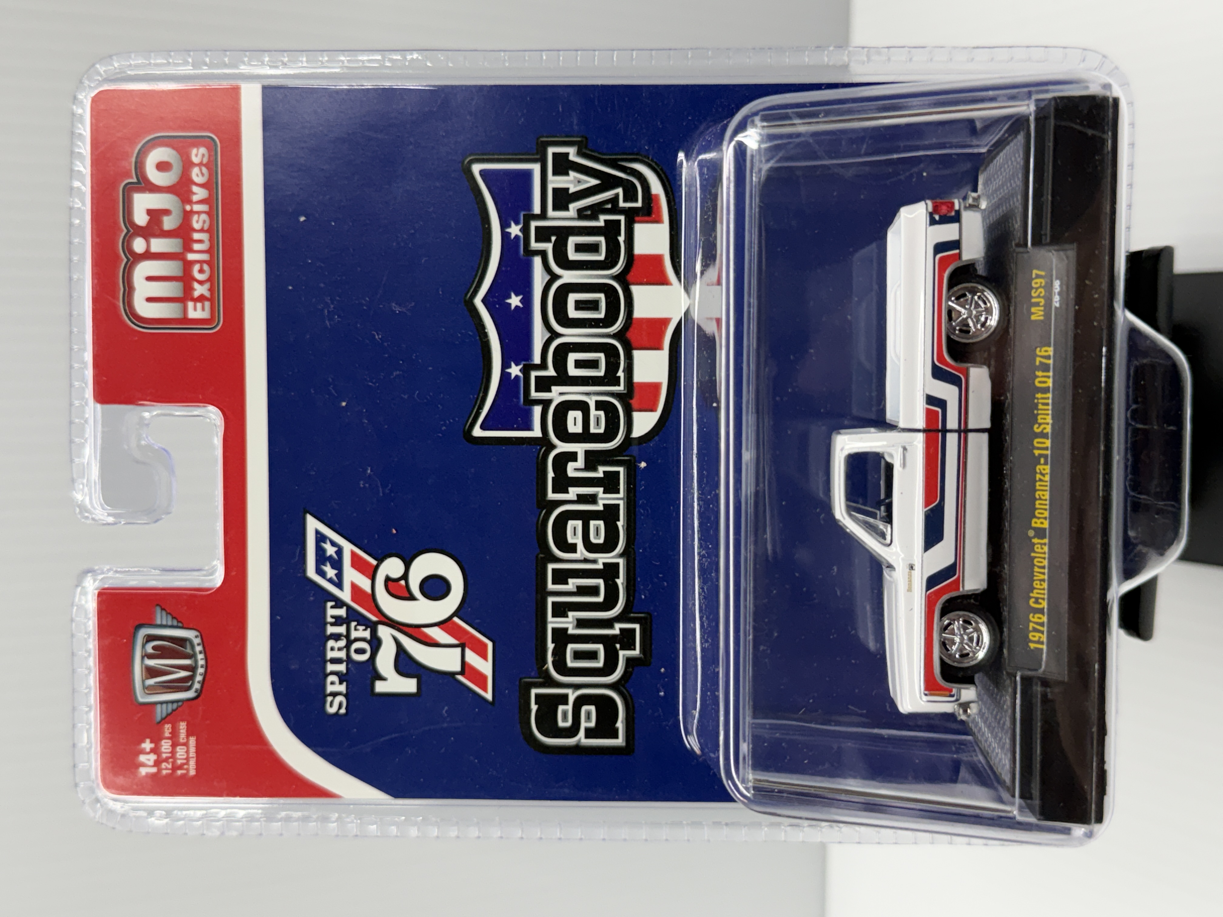 M2 Machines 1976 Chevrolet Bonanza-10 — Spirit of '76 — White — MJS97 — Limited 12,100
