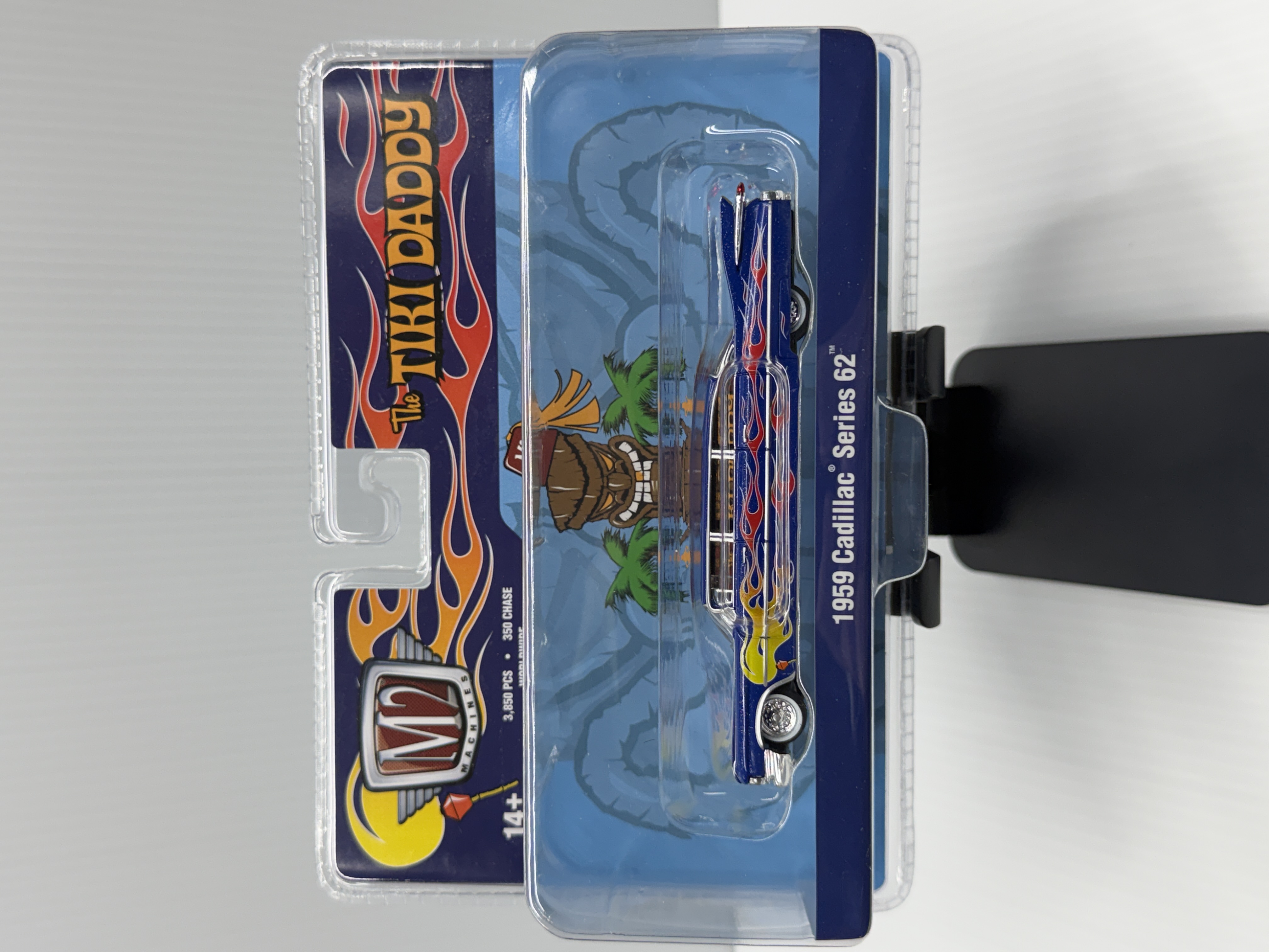 M2 Machines 1959 Cadillac Series 62 — The Tiki Daddy — Blue flame lowrider — HS04 — Limited 3,850