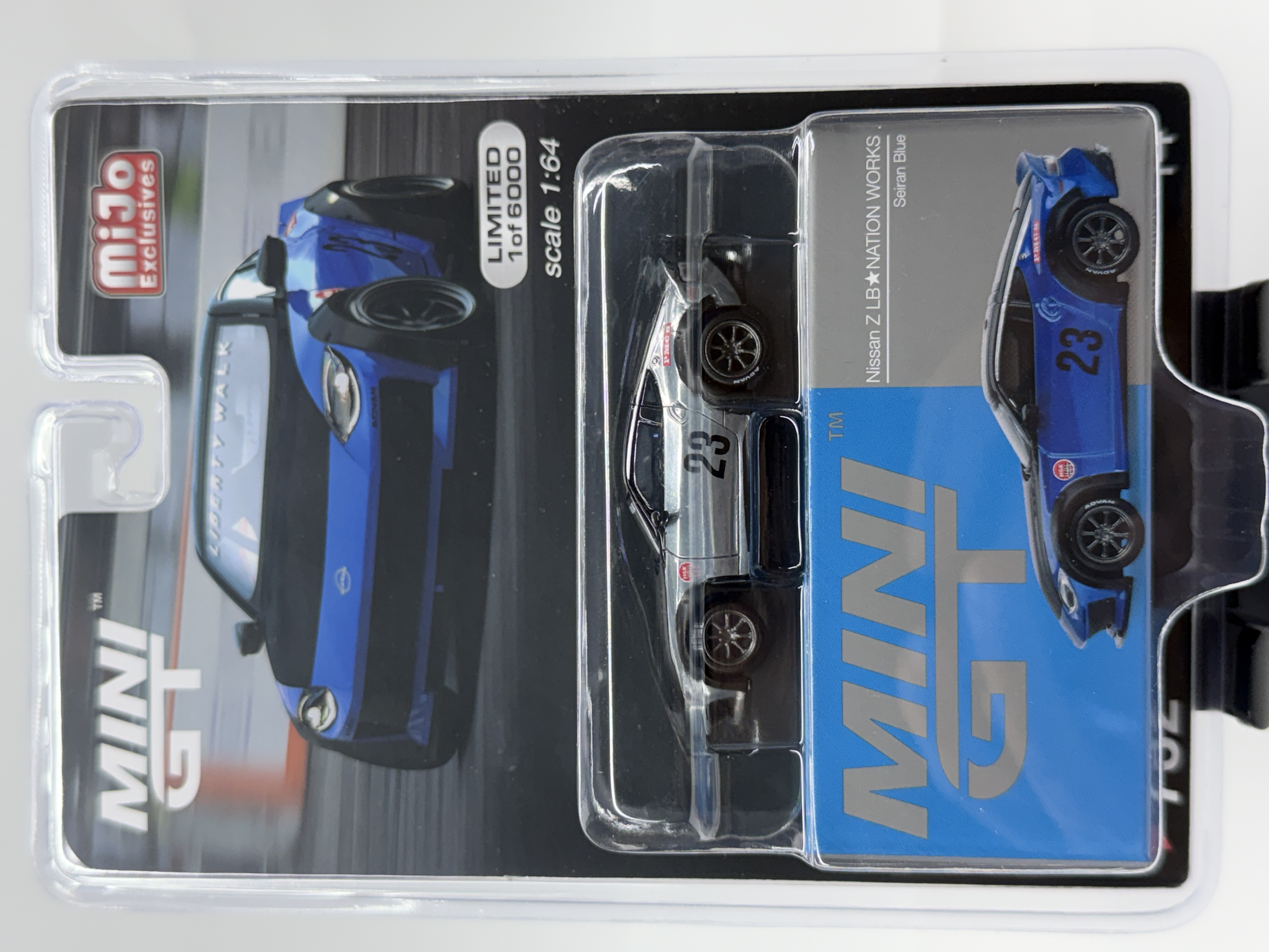 MINI GT #MGT00732 Nissan Z — LB★NATION WORKS Chrome Silver Chase #23