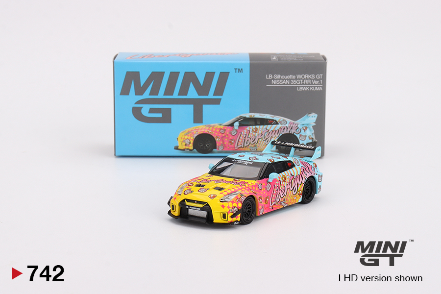 MINI GT #MGT00742-MJ Nissan 35GT-RR — LB-Silhouette WORKS GT Ver.1 LBWK KUMA